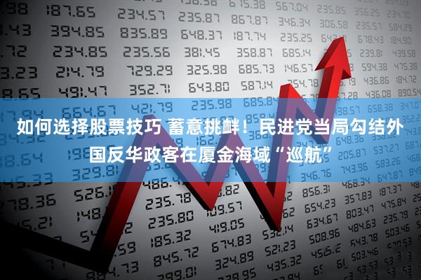如何选择股票技巧 蓄意挑衅！民进党当局勾结外国反华政客在厦金海域“巡航”